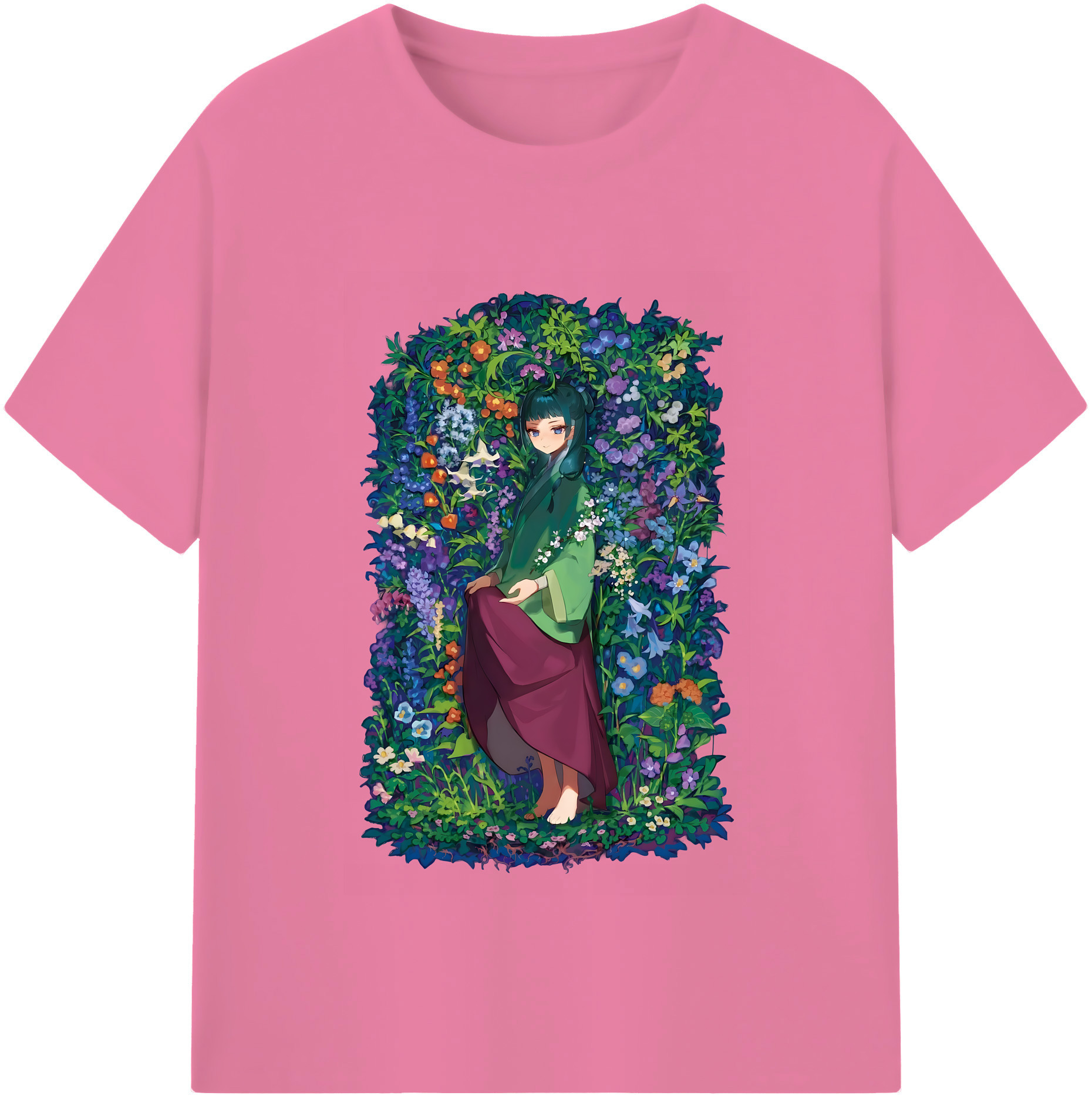 （画像用） 薬屋のひとりごと The Apothecary Diaries 綿100％半袖Tシャツ（フロントプリント）